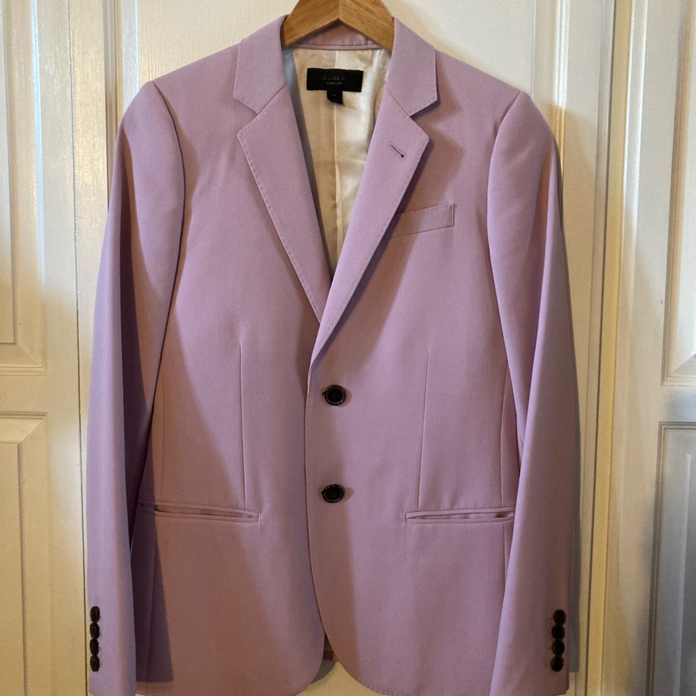 J. Crew Tollegno 1900 women’s blazer size 4 color lilac Rare original price $800